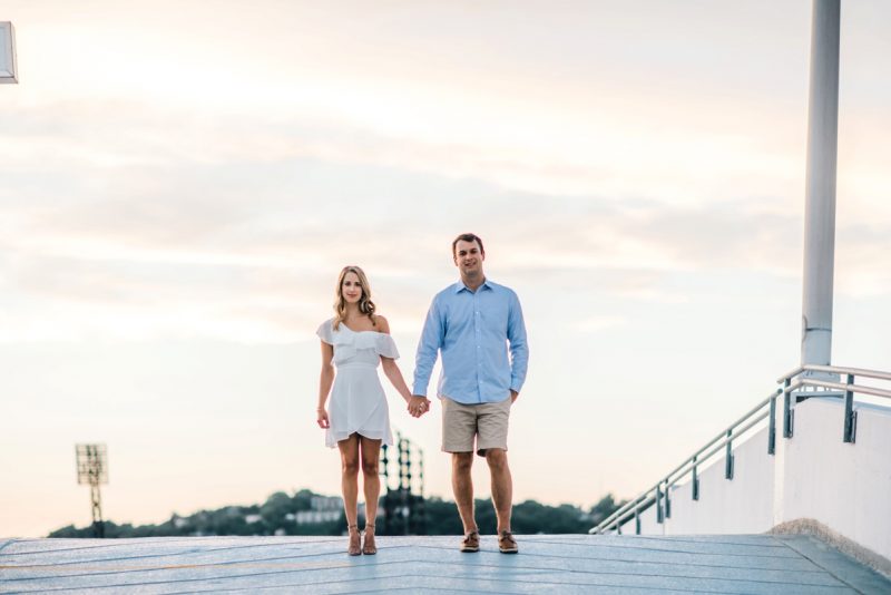 Killer Downtown Pittsburgh Engagement Session. For more engagement photo ideas, visit burghbrides.com!