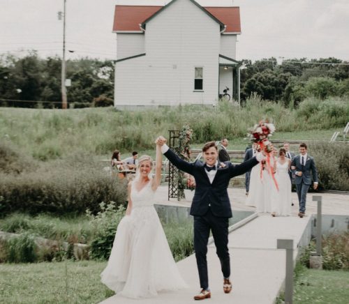 Poppy Red Eden Hall Wedding