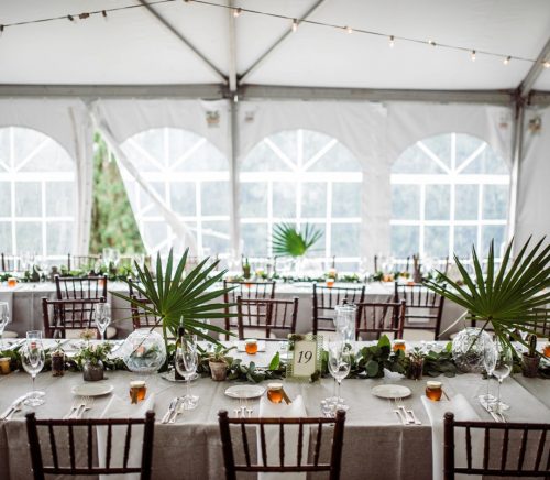 Botanical Inspired Tented Wedding. For more wedding ideas, visit burghbrides.com!