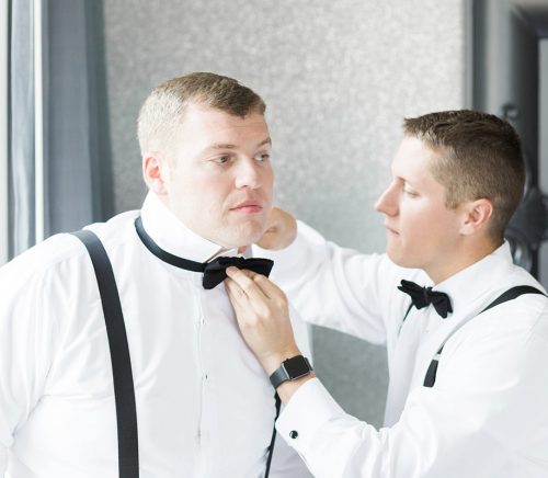 Timeless Navy Blue and White PNC Park Wedding. For more wedding inspiration, visit burghbrides.com!