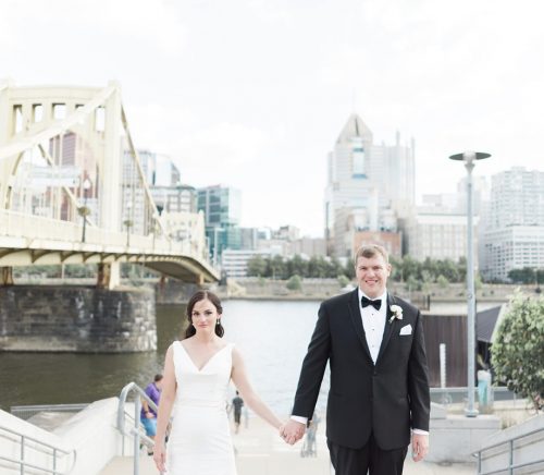 Timeless Navy Blue and White PNC Park Wedding. For more wedding inspiration, visit burghbrides.com!