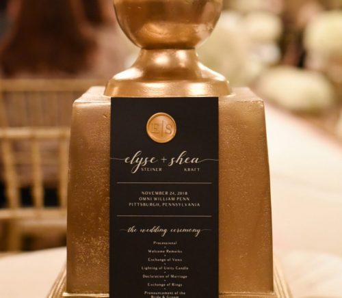 Classic Black Tie Wedding at the Omni William Penn. For more fabulous wedding inspiration, visit burghbrides.com!