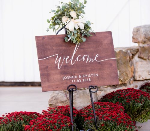 Romantic & Rustic Fall Wedding at The White Barn. For more rustic wedding ideas, visit burghbrides.com!
