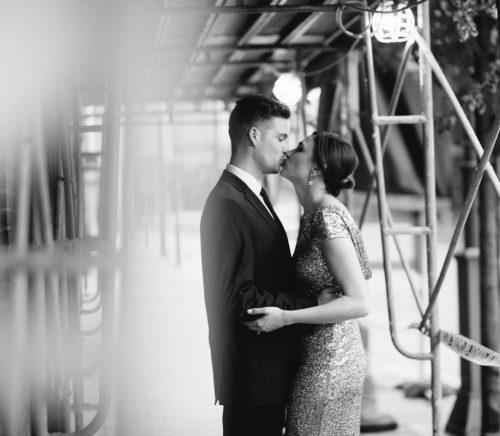 Fancy Downtown Pittsburgh Engagement Session. For more engagement photo ideas, visit burghbrides.com!