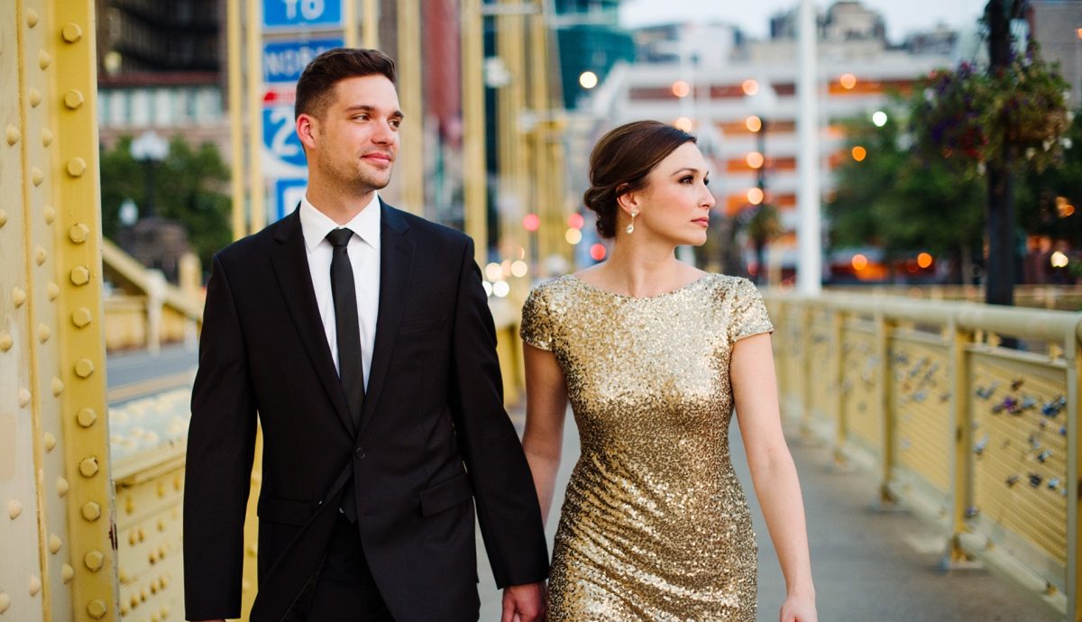 slim fit dress slacks SONATA Beaded Couture Mermaid Engagement & Bridal Evening Dress main image 0