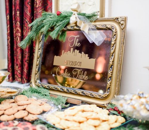 Festive Holiday Omni William Penn Hotel Wedding. For more Christmas wedding ideas, visit burghbrides.com!