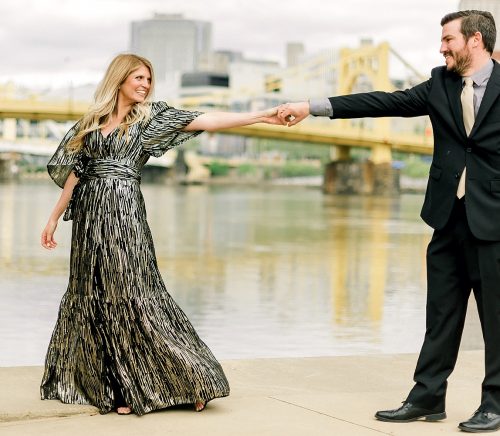 PNC Park Engagement Session. For more fun engagement photo ideas, visit burghbrides.com!