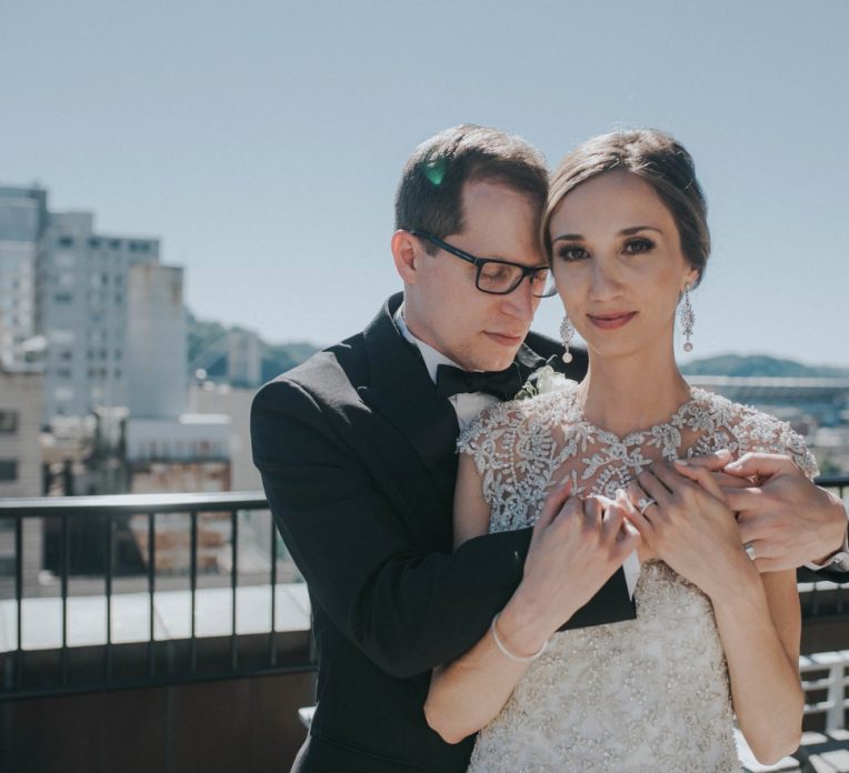 Traditional Renaissance Hotel Wedding with a Touch of Glam. For more ballroom wedding ideas, visit burghbrides.com!