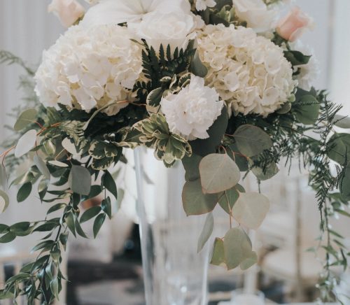 Traditional Renaissance Hotel Wedding with a Touch of Glam. For more ballroom wedding ideas, visit burghbrides.com!