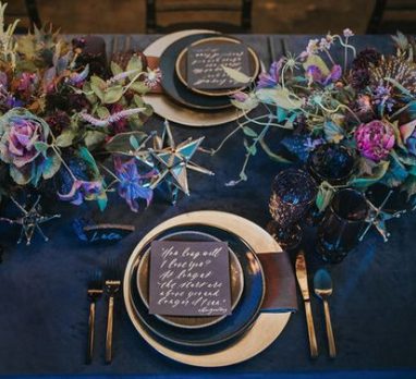 Ultra Violet, Rust, & Navy Wedding Inspiration. For more fall wedding color ideas, visit burghbrides.com!