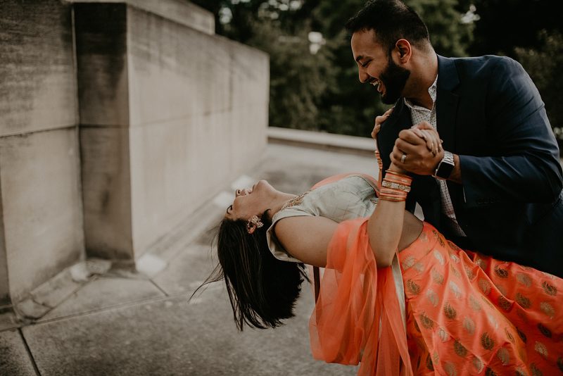Delightful Mellon Institute & North Side Engagement Session. For more Pittsburgh engagement inspiration, visit burghbrides.com!