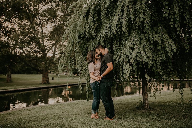 Delightful Mellon Institute & North Side Engagement Session. For more Pittsburgh engagement inspiration, visit burghbrides.com!