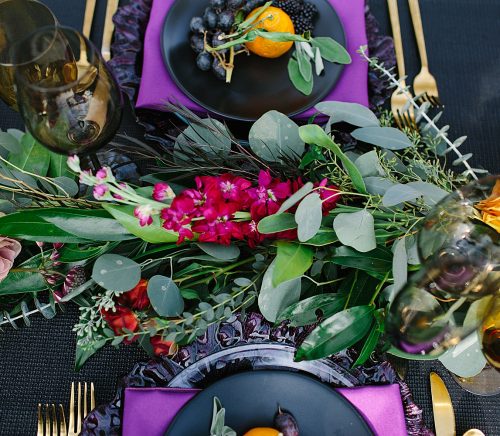 Dark & Regal Wedding Inspiration. For more unique wedding inspiration, visit burghbrides.com!
