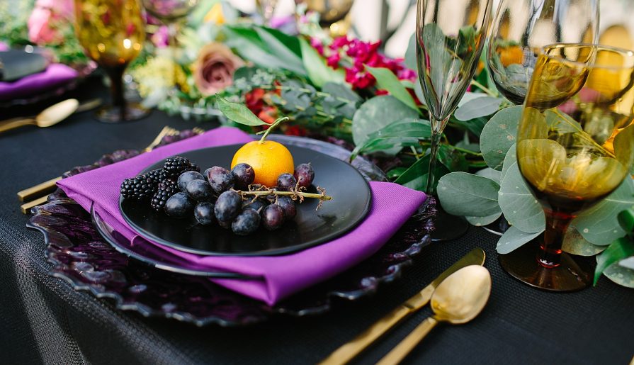 Dark & Regal Wedding Inspiration. For more unique wedding inspiration, visit burghbrides.com!