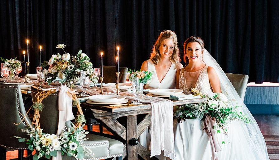 Urban Pittsburgh Wedding Venue Styled 3 Different Ways. For more Pittsburgh wedding ideas, visit burghbrides.com!