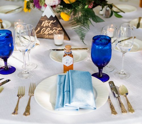 Colorful Mountain Inspired Backyard Wedding. For more fun wedding ideas, visit burghbrides.com!