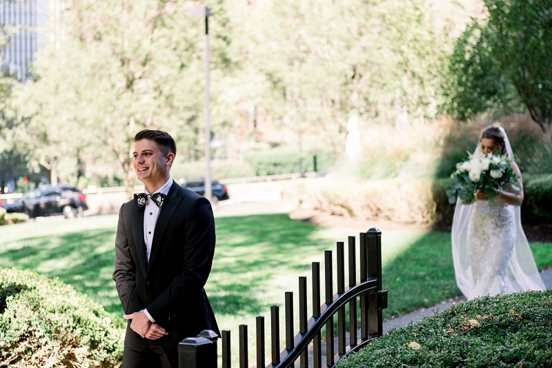 Classy City Wedding at Hotel Monaco. For more classic wedding ideas, visit burghbrides.com!