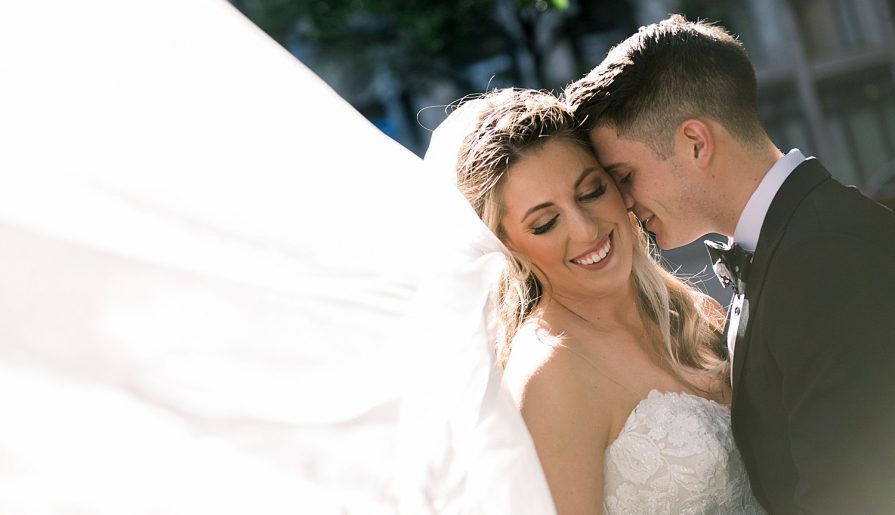 Classy City Wedding at Hotel Monaco. For more classic wedding ideas, visit burghbrides.com!