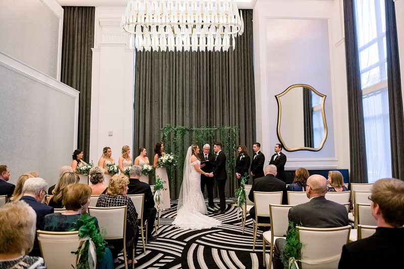 Classy City Wedding at Hotel Monaco. For more classic wedding ideas, visit burghbrides.com!
