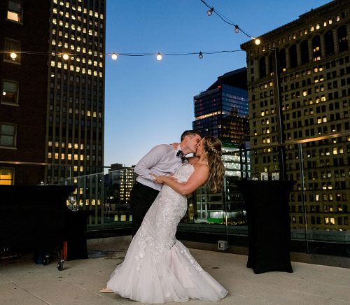 Classy City Wedding at Hotel Monaco. For more classic wedding ideas, visit burghbrides.com!