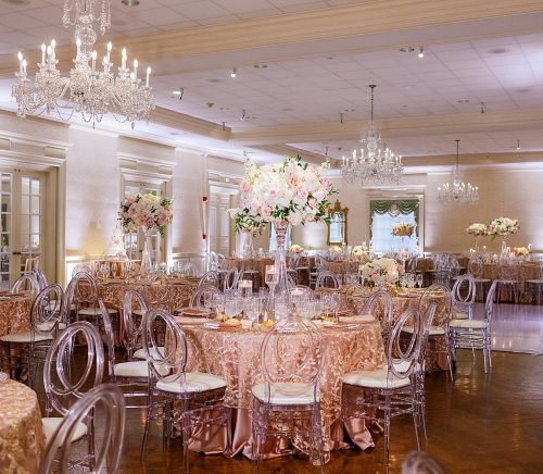 Glamorous Rose Gold Pittsburgh Field Club Wedding. For more blush pink wedding ideas, visit burghbrides.com!