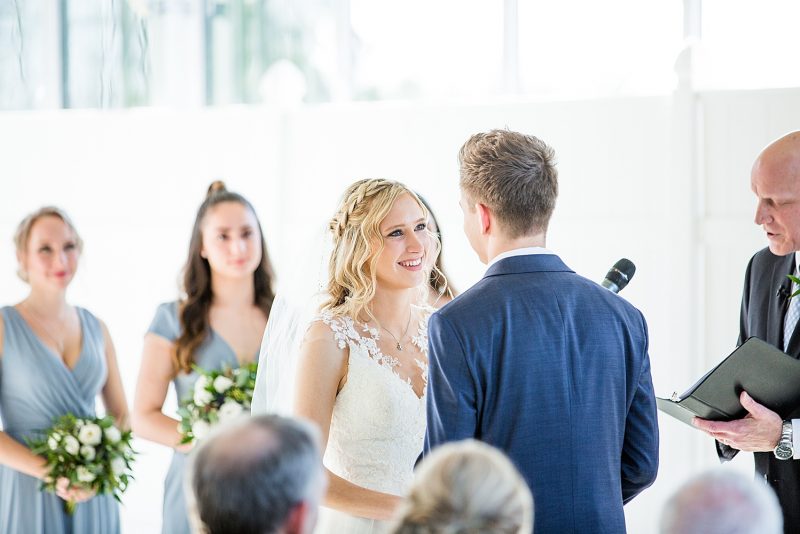 Modern Farmhouse Inspired Wedding at The Atrium. For more simple wedding ideas, visit burghbrides.com!