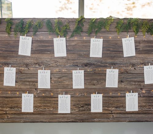 Modern Farmhouse Inspired Wedding at The Atrium. For more simple wedding ideas, visit burghbrides.com!