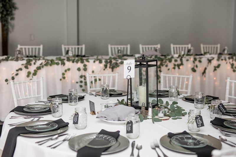 Modern Farmhouse Inspired Wedding at The Atrium. For more simple wedding ideas, visit burghbrides.com!