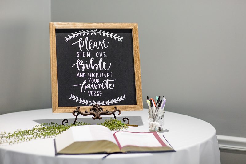 Modern Farmhouse Inspired Wedding at The Atrium. For more simple wedding ideas, visit burghbrides.com!