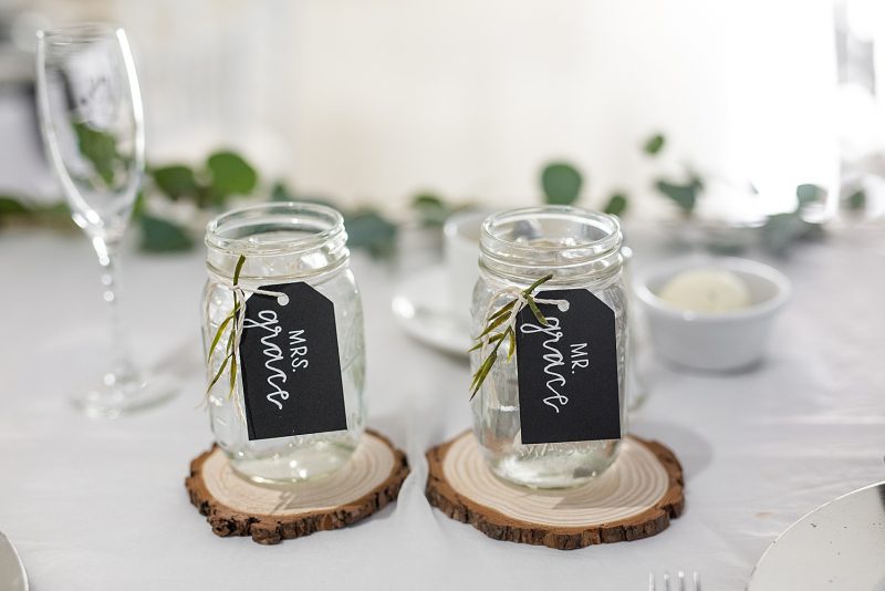 Modern Farmhouse Inspired Wedding at The Atrium. For more simple wedding ideas, visit burghbrides.com!