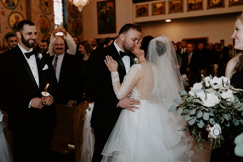 Meaningful Black & Gold Wedding at the Crowne Plaza Pittsburgh South. For more Pittsburgh wedding ideas, visit burghbrides.com!