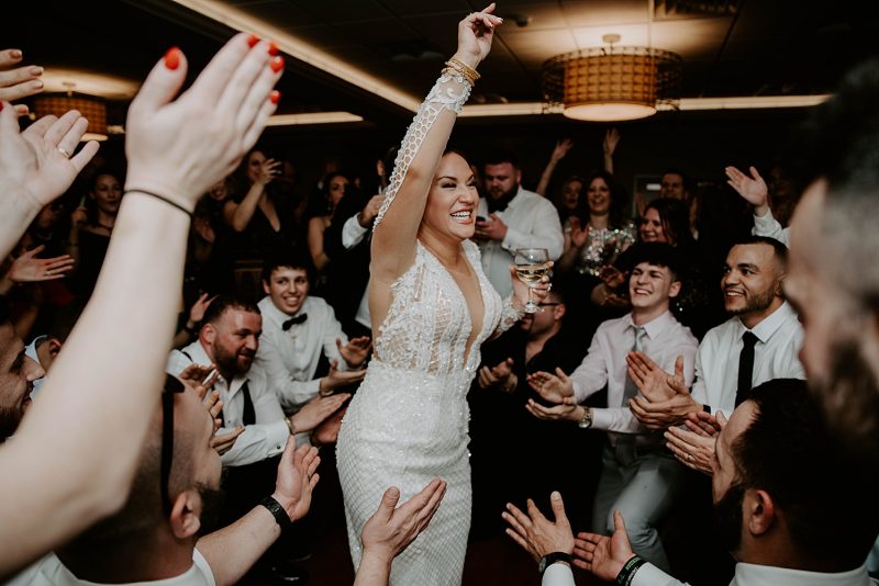 Meaningful Black & Gold Wedding at the Crowne Plaza Pittsburgh South. For more Pittsburgh wedding ideas, visit burghbrides.com!