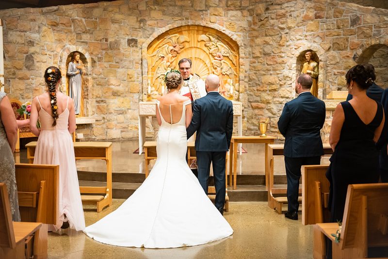Bright & Beautiful Backyard Micro Wedding. For more small wedding ideas, visit burghbrides.com!