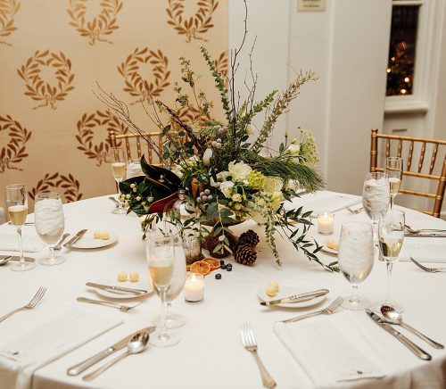 Wintery Woodlands Omni Bedford Springs Wedding. For more winter wedding ideas, visit burghbrides.com!