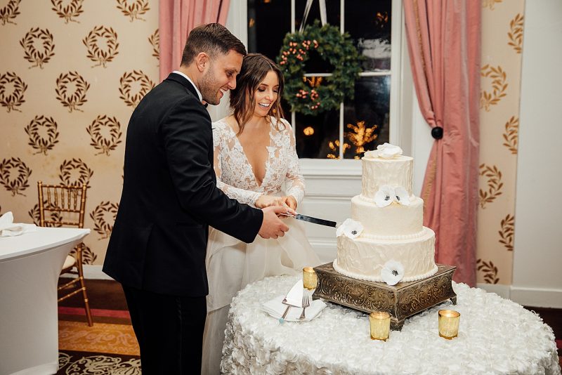 Wintery Woodlands Omni Bedford Springs Wedding. For more winter wedding ideas, visit burghbrides.com!