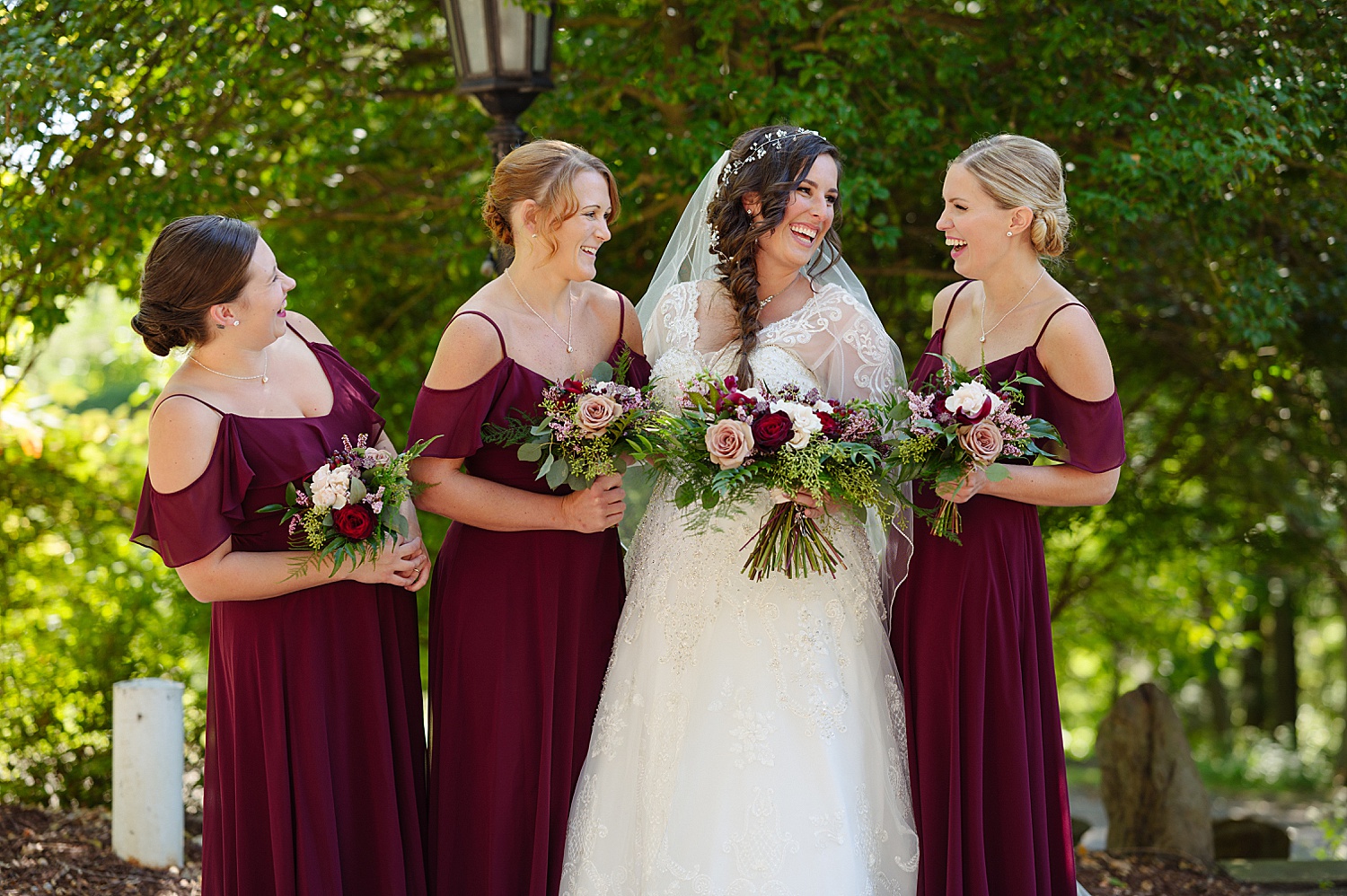 Regal Burgundy & Gold Wedding at The Mansion | Burgh Brides