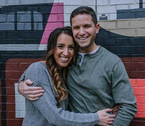 Laid Back Downtown & PPG Paints Arena Engagement Session. For more Pittsburgh engagement ideas, visit burghbrides.com!