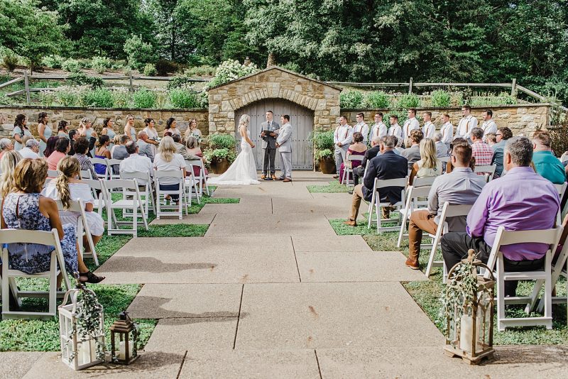 Dusty Sage & Gray Pittsburgh Botanic Garden Wedding. For more garden wedding inspiration, visit burghbrides.com!