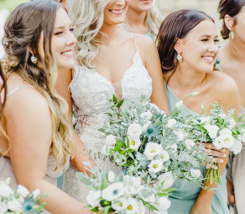 Dusty Sage & Gray Pittsburgh Botanic Garden Wedding. For more garden wedding inspiration, visit burghbrides.com!