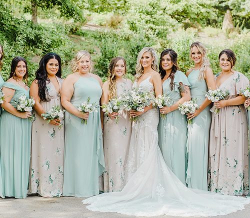 Dusty Sage & Gray Pittsburgh Botanic Garden Wedding. For more garden wedding inspiration, visit burghbrides.com!