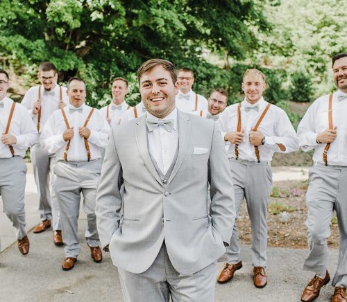 Dusty Sage & Gray Pittsburgh Botanic Garden Wedding. For more garden wedding inspiration, visit burghbrides.com!