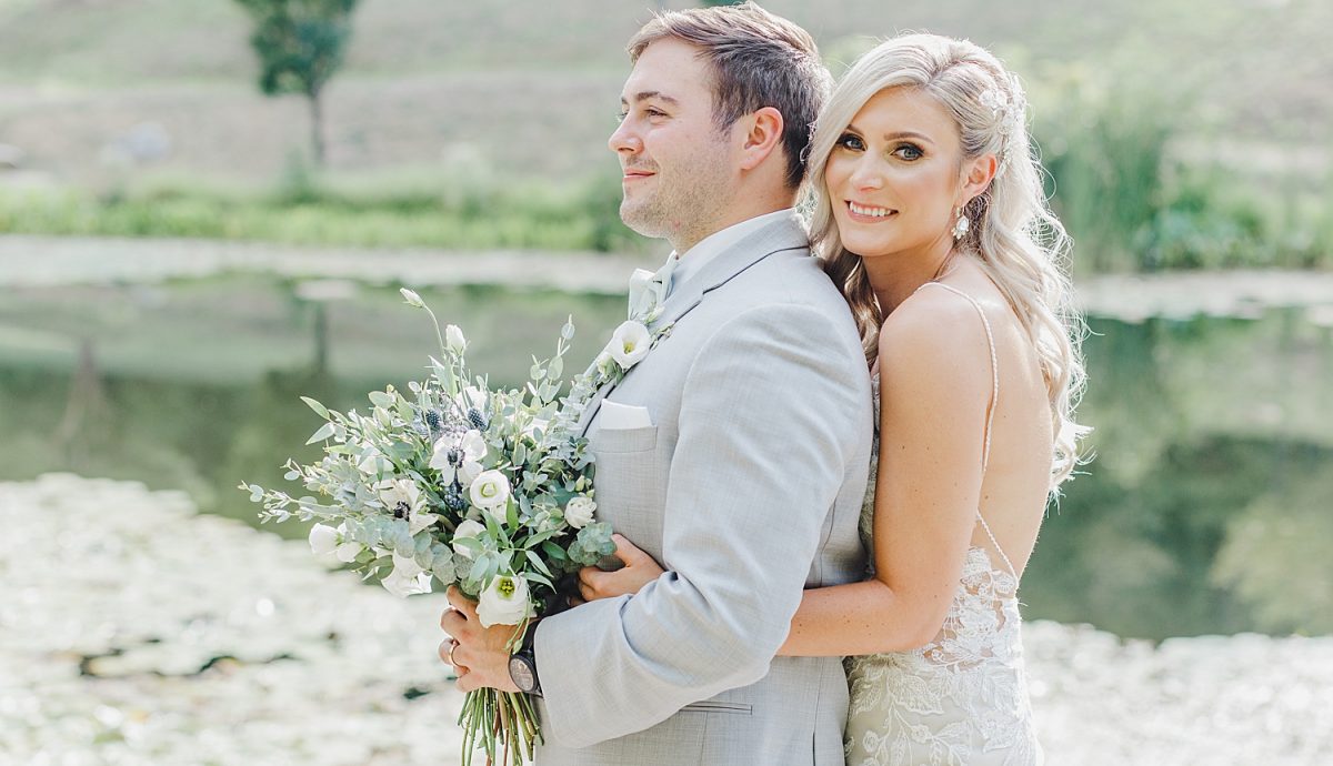 Dusty Sage & Gray Pittsburgh Botanic Garden Wedding. For more garden wedding inspiration, visit burghbrides.com!