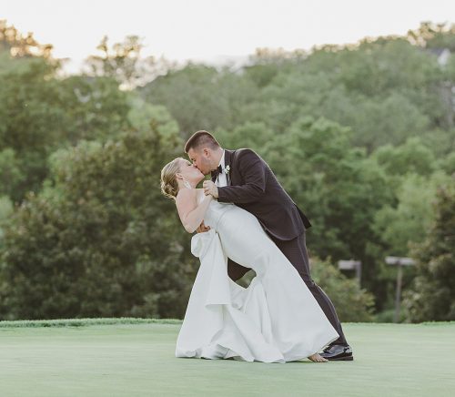 Timeless Black & White Wedding at Southpointe Golf Club. For more classic wedding ideas, visit burghbrides.com!