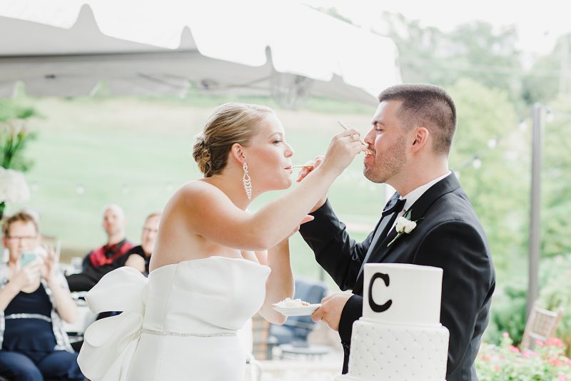 Timeless Black & White Wedding at Southpointe Golf Club. For more classic wedding ideas, visit burghbrides.com!
