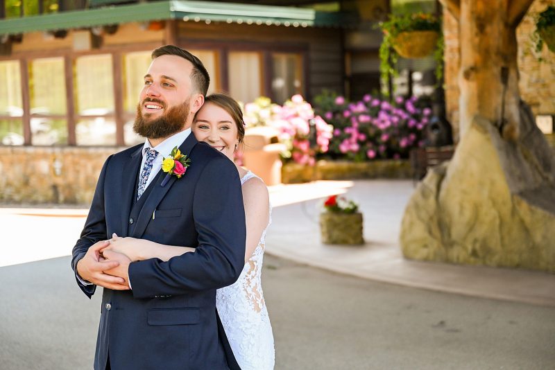 Seven Springs Wedding with Bold Colors. For more colorful wedding ideas, visit burghbrides.com!