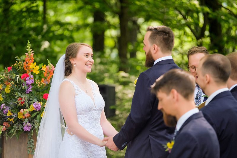 Seven Springs Wedding with Bold Colors. For more colorful wedding ideas, visit burghbrides.com!