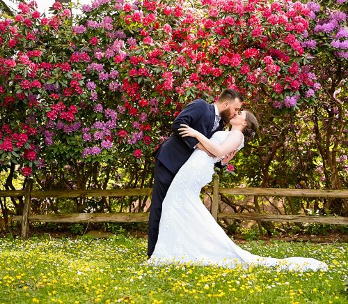 Seven Springs Wedding with Bold Colors. For more colorful wedding ideas, visit burghbrides.com!