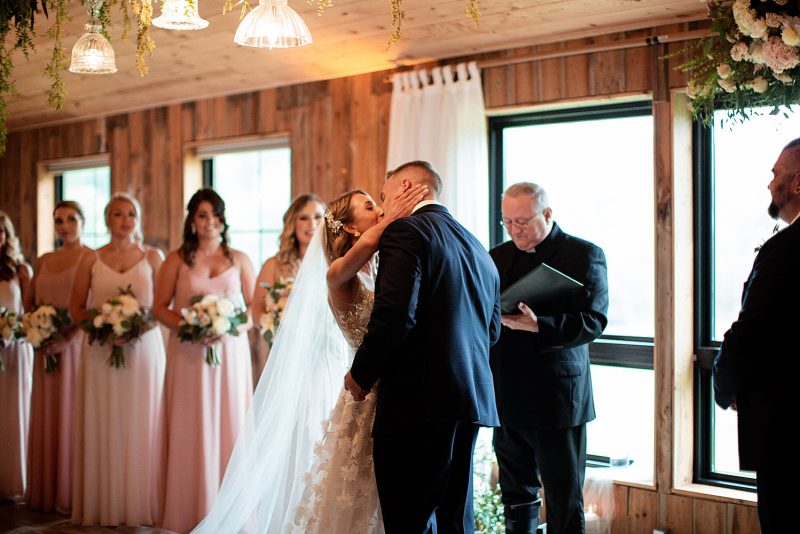 Shady Elms Farm Wedding That Oozes Romance. For more blush pink wedding ideas, visit burghbrides.com!