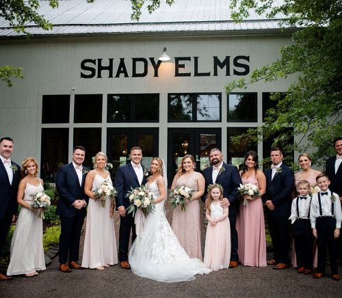 Shady Elms Farm Wedding That Oozes Romance. For more blush pink wedding ideas, visit burghbrides.com!