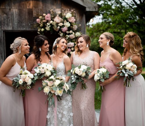 Shady Elms Farm Wedding That Oozes Romance. For more blush pink wedding ideas, visit burghbrides.com!